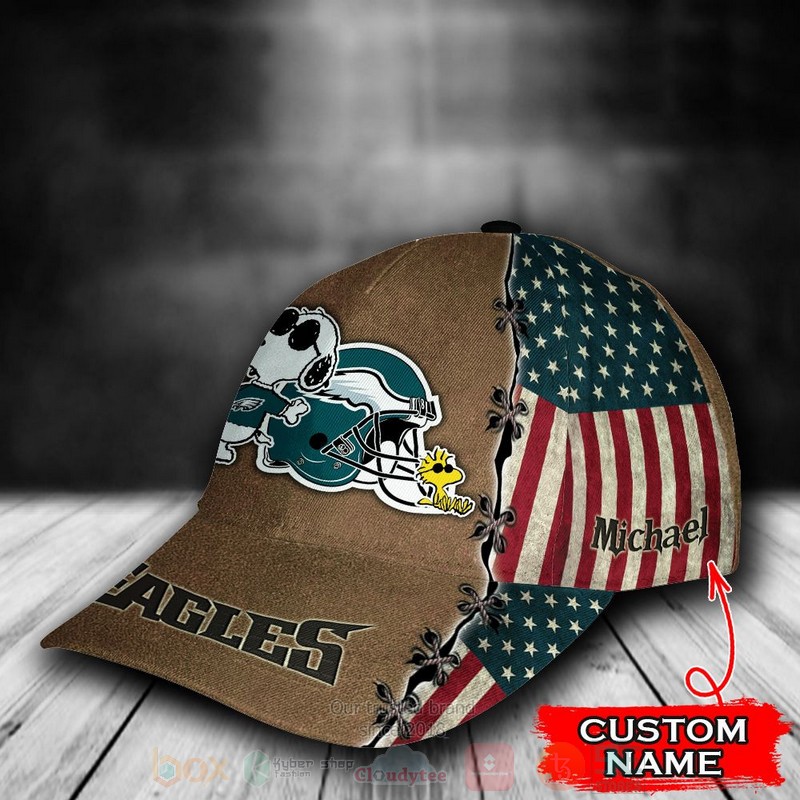 Philadelphia_Eagles_Snoopy_NFL_Custom_Name_Cap_1