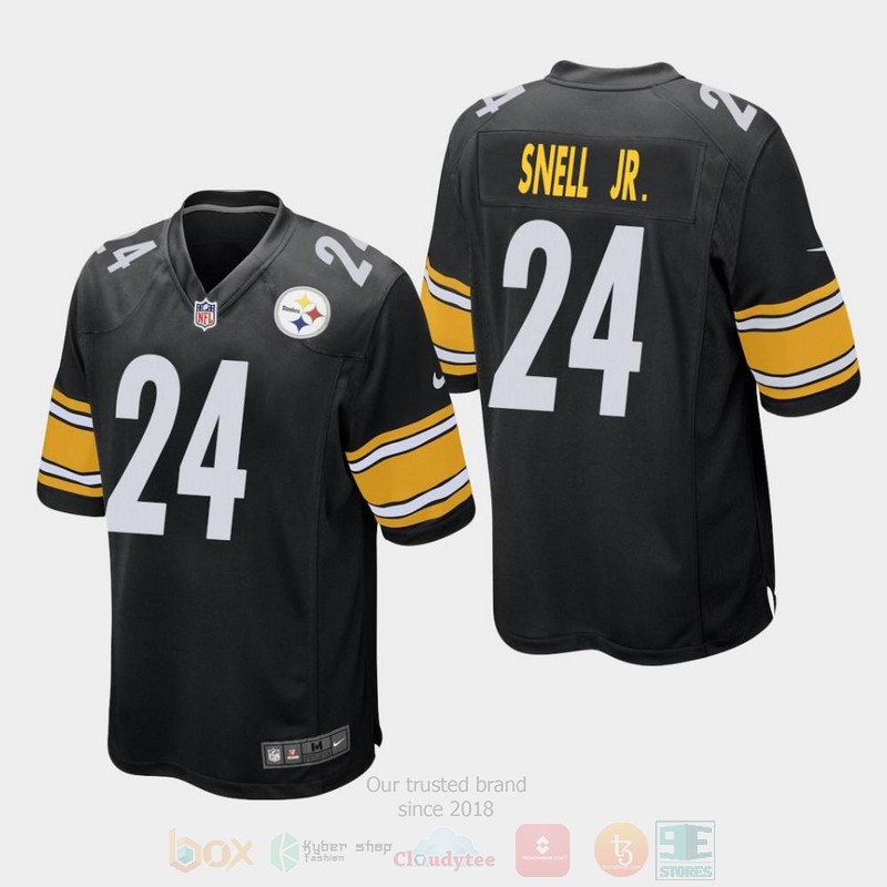 Pittsburgh_Steelers_24_Benny_Snell_Jr._2019_Draft_Black_Football_Jersey