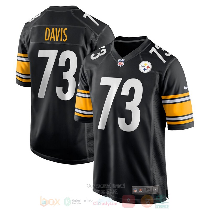 Pittsburgh_Steelers_Carlos_Davis_Black_Football_Jersey