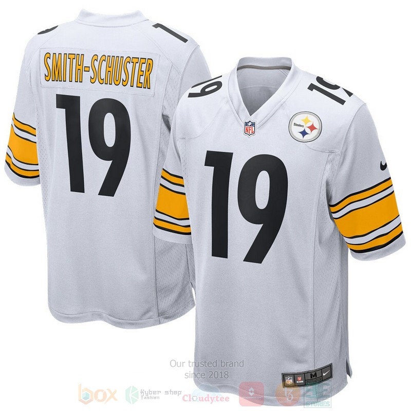 Pittsburgh_Steelers_JuJu_Smith-Schuster_White_Football_Jersey