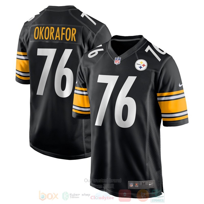 Pittsburgh_Steelers_NFL_Chukwuma_Okorafor_Black_Football_Jersey