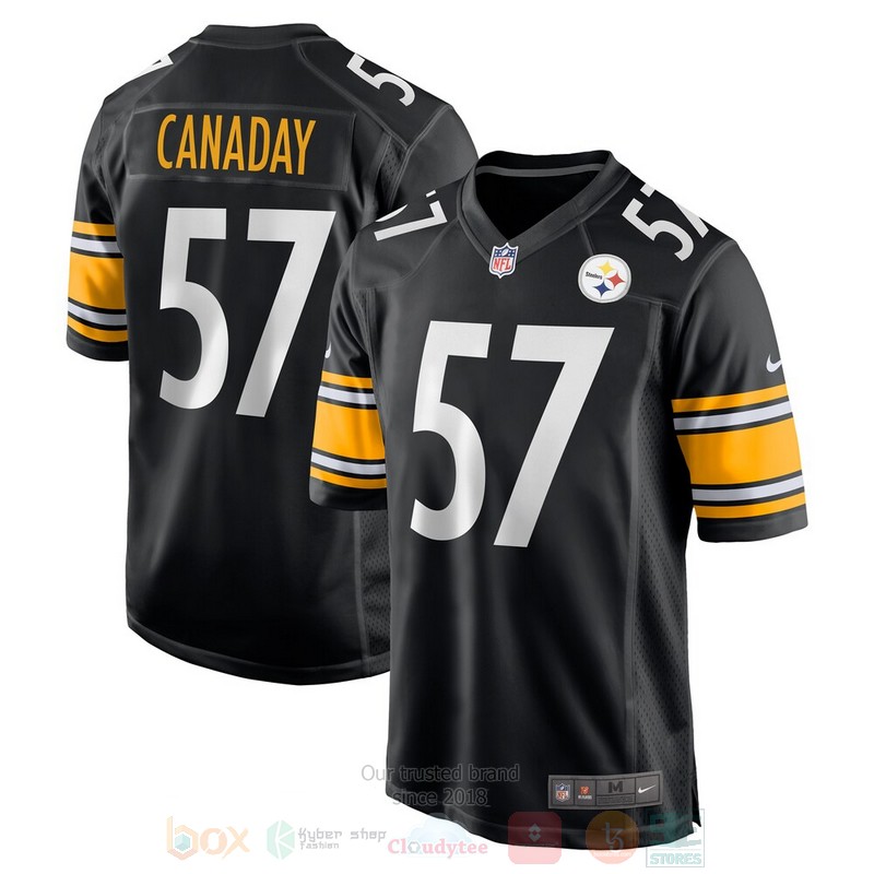 Pittsburgh_Steelers_NFL_Kameron_Canaday_Black_Football_Jersey