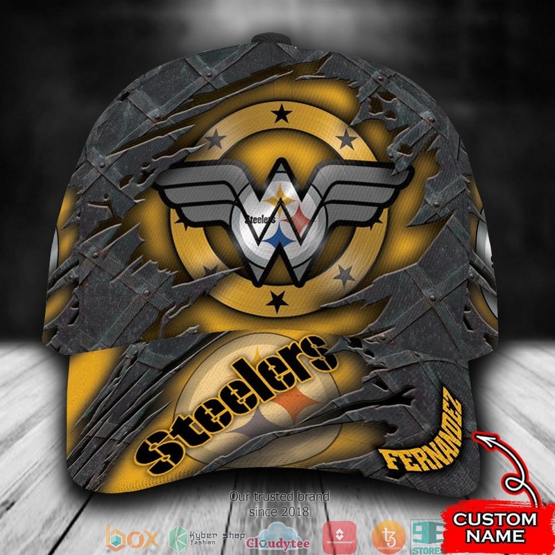 Pittsburgh_Steelers_Wonder_Woman_NFL_Custom_Name_Cap