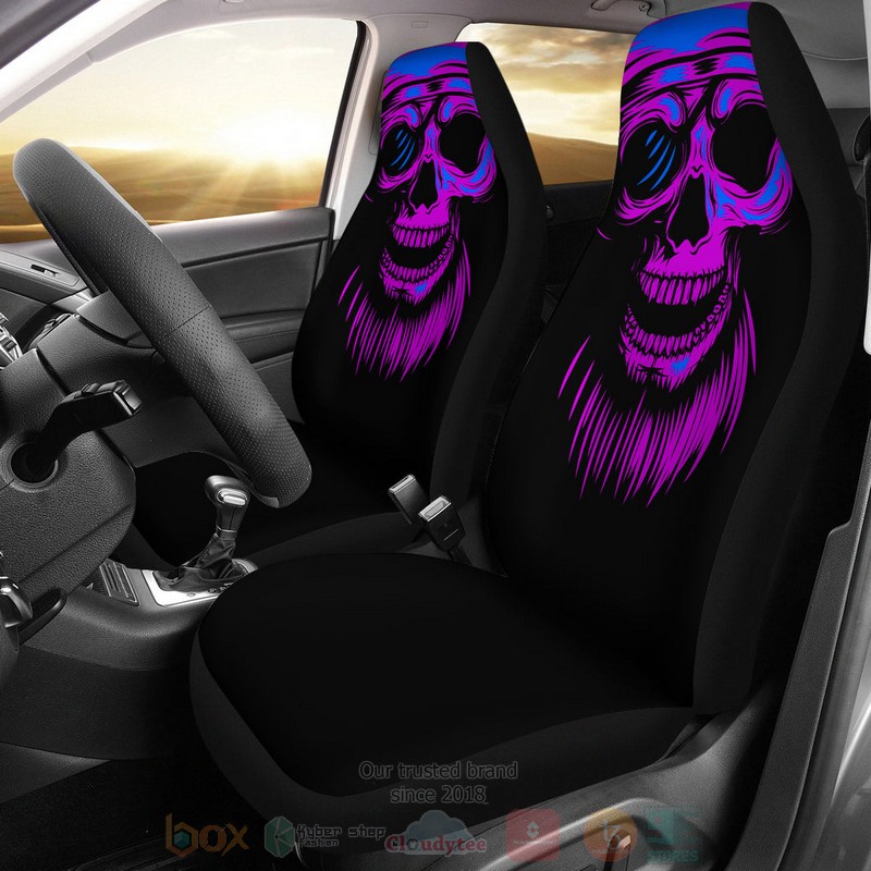 Purple_Skull_Car_Seat_Cover