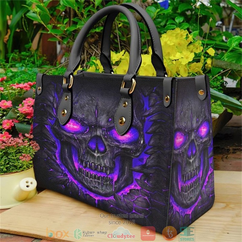 Purple_Skull_Lava_Leather_Handbag
