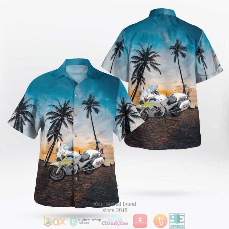 Queensland_Police_Service_Motorbike_Hawaii_3D_Shirt