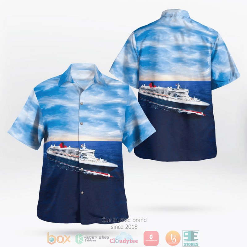 RMS_Queen_Mary_2_Aloha_Shirt