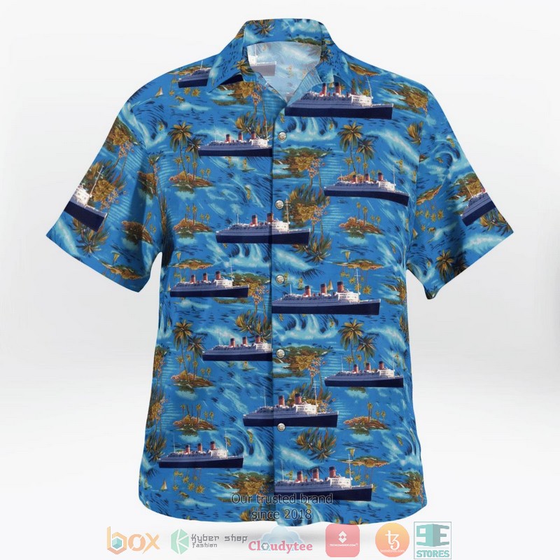 RMS_Queen_Mary_Blue_Ocean_Aloha_Shirt_1