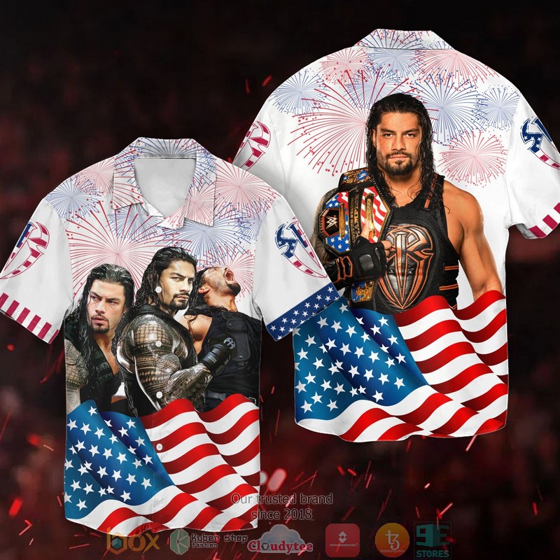 Roman_Reigns_WWE_Indepence_day_Hawaiian_Shirt