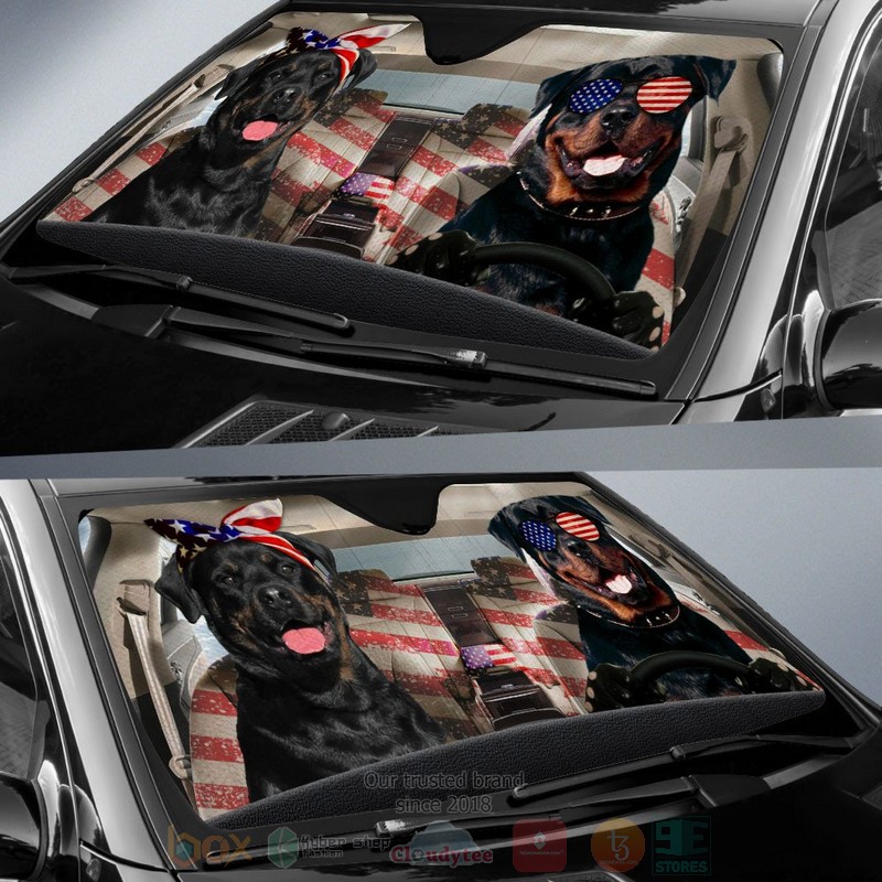 Rottweiler_American_Flag_Independence_Day_Car_Sun_Shade_1