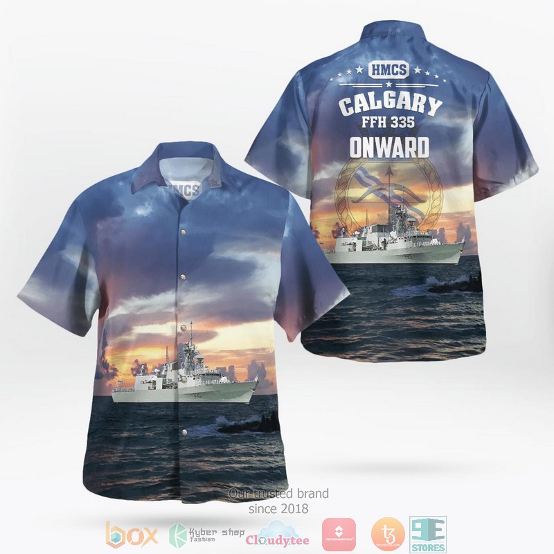 Royal_Canadian_Navy_HMCS_Calgary_FFH_335_Halifax-class_frigate_Hawaii_3D_Shirt