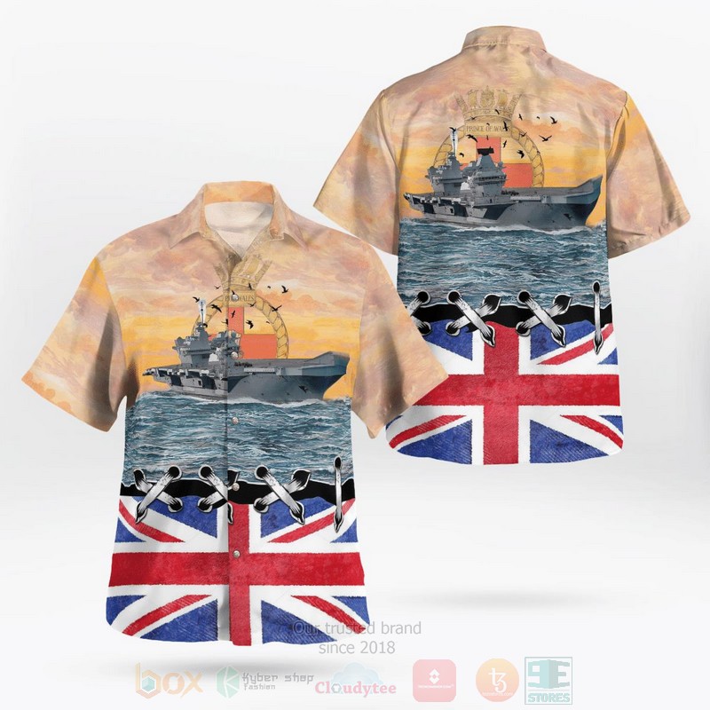 Royal_Navy_HMS_Prince_of_Wales_R09_Hawaiian_Shirt