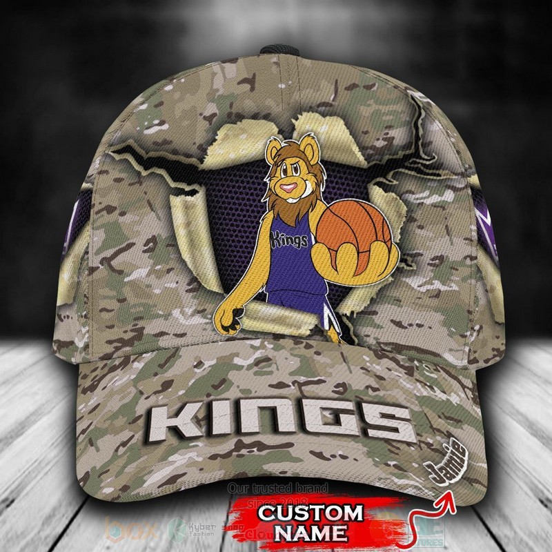 Sacramento_Kings_Camo_Mascot_NBA_Custom_Name_Cap