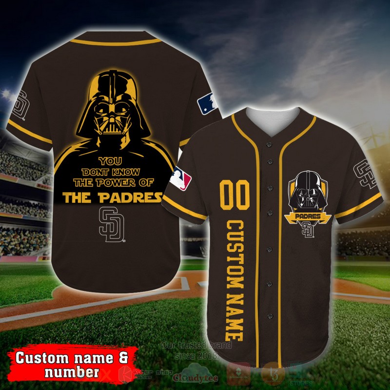 San_Diego_Padres_Darth_Vader_MLB_Personalized_Baseball_Jersey