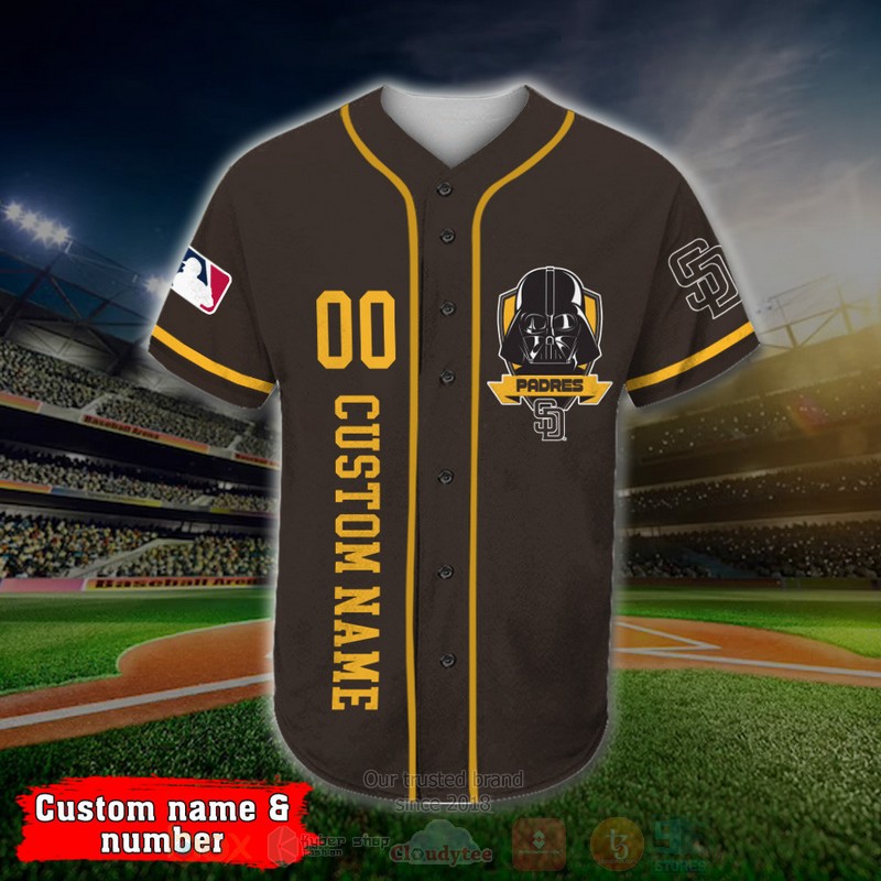 San_Diego_Padres_Darth_Vader_MLB_Personalized_Baseball_Jersey_1