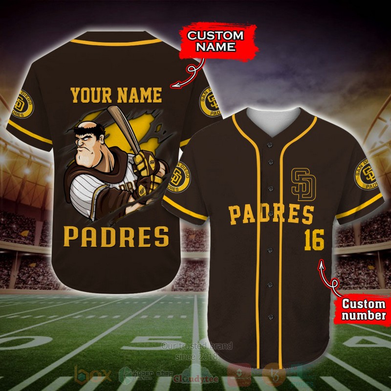 San_Diego_Padres_MLB_Personalized_Baseball_Jersey