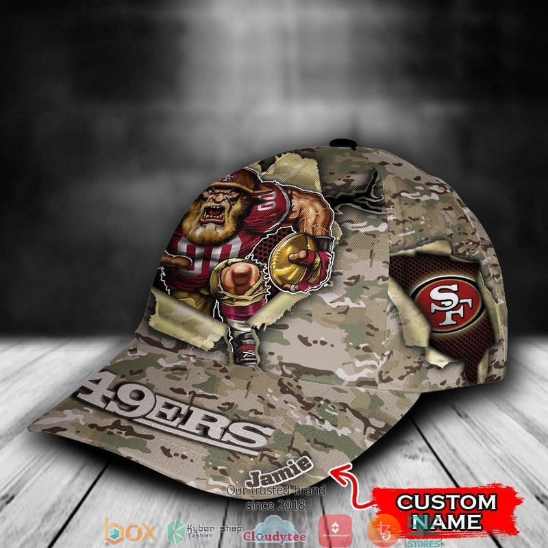 San_Francisco_49ers_CAMO_Mascot_NFL_Custom_Name_Cap