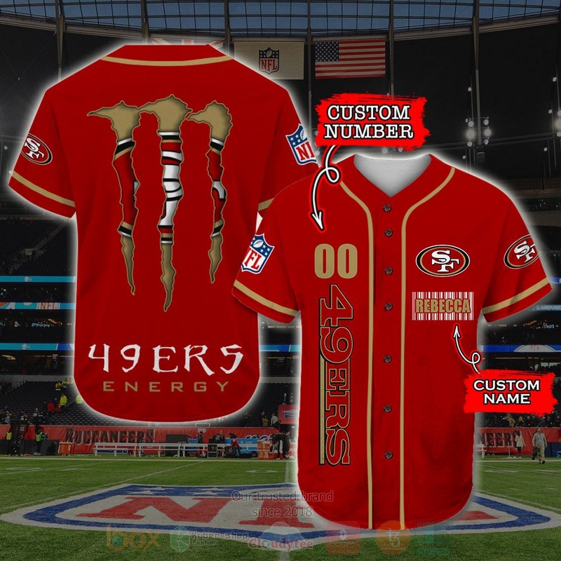 San_Francisco_49ers_Monster_Energy_NFL_Personalized_Baseball_Jersey