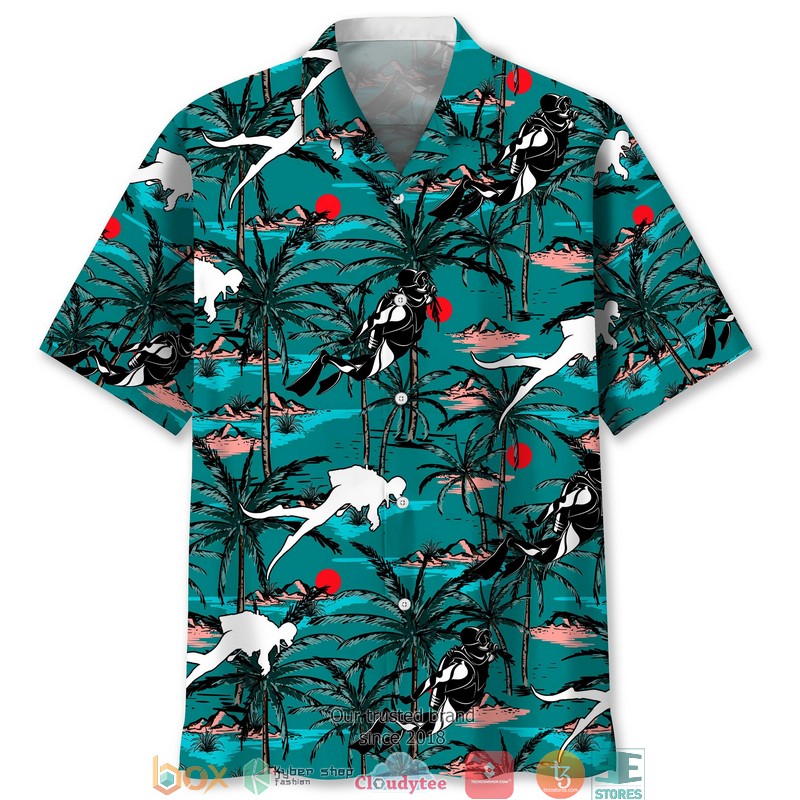 Scuba_Diving_Vintage_Hawaiian_Shirt