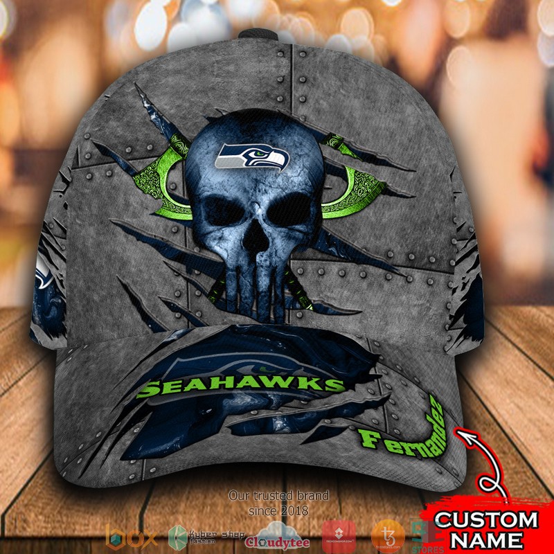 Seattle_Seahawks_Skull_NFL_Custom_Name_Cap