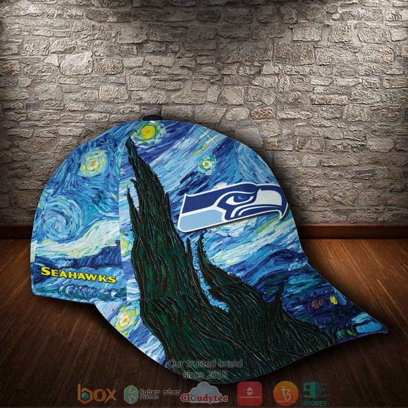 Seattle_Seahawks_Van_Gogh_NFL_Custom_Name_Cap_1