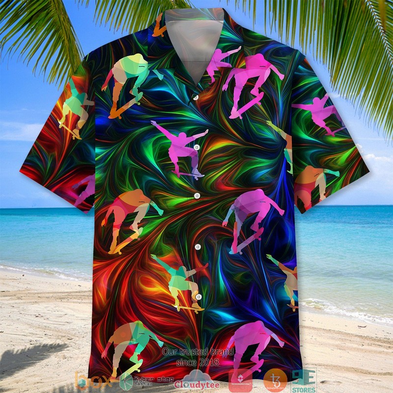 Skateboarding_Color_Hawaiian_Shirt_1