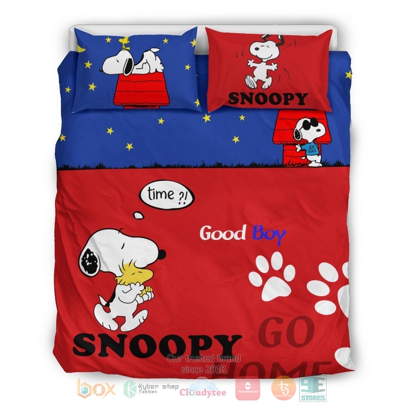 Snoopy_Go_Home_Good_Boy_Bedding_Sets