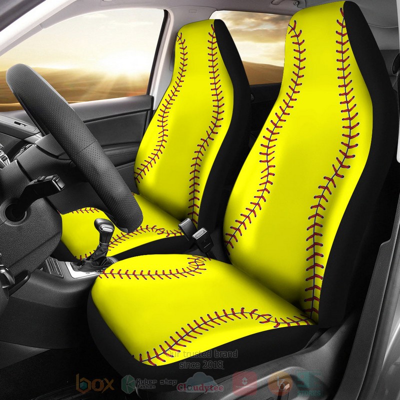 Softball_Car_Seat_Cover