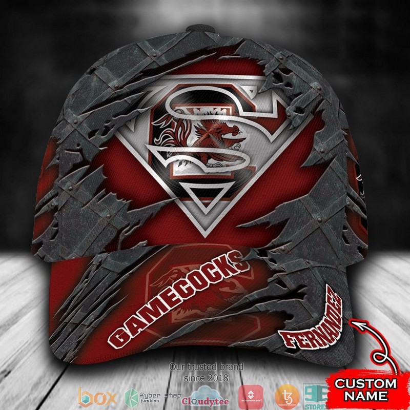 South_Carolina_Gamecocks_Superman_NCAA1_Custom_Name_Cap