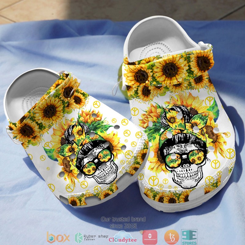 Sunflower_Skull_Crocband_Shoes