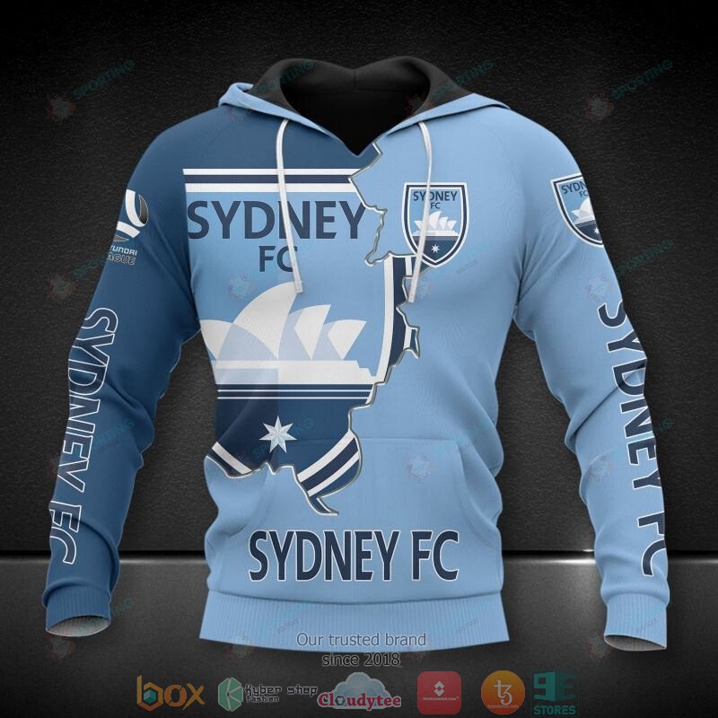 Sydney_FC_Blue_3D_Hoodie_Shirt