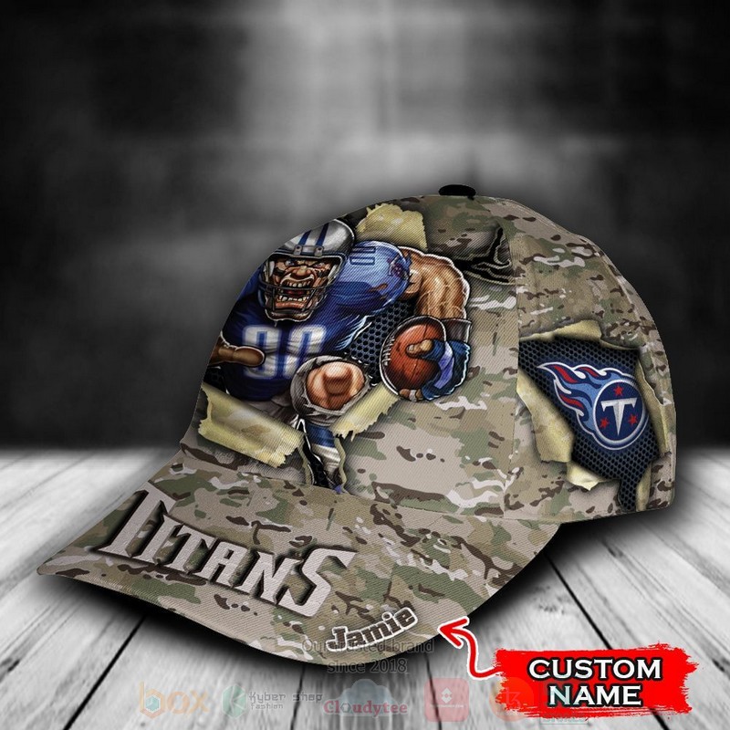 Tennessee_Titans_Camo_Mascot_NFL_Custom_Name_Cap_1