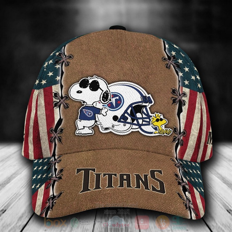 Tennessee_Titans_Snoopy_NFL_Custom_Name_Cap