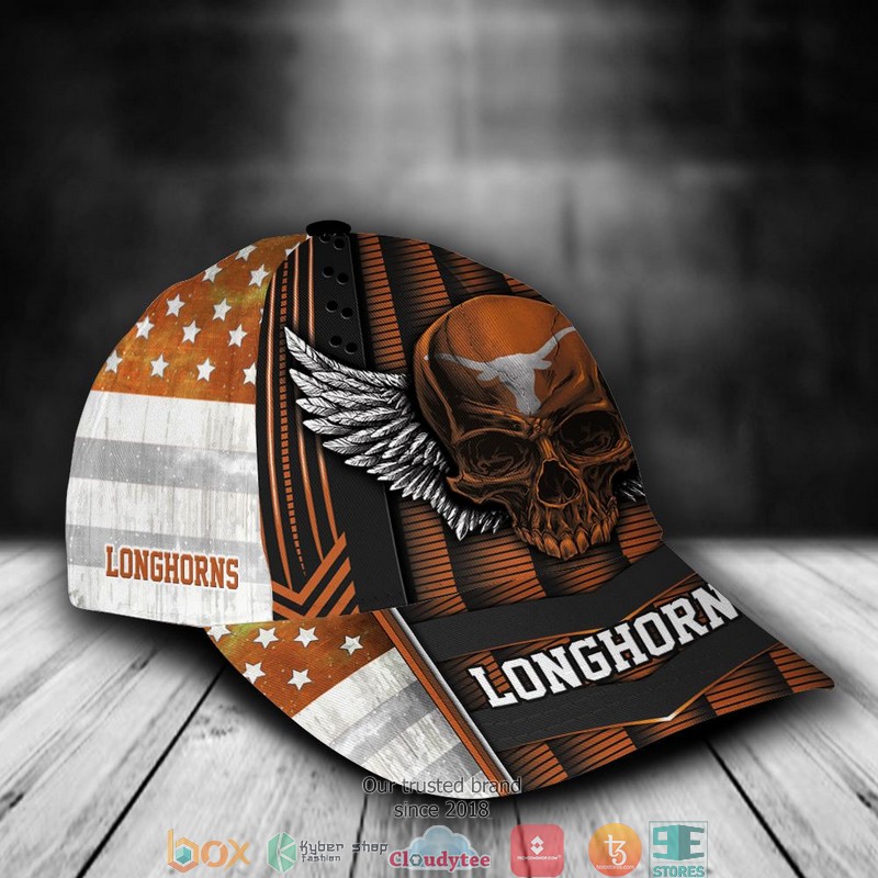 Texas_Longhorns_Luxury_Skull_NCAA1_Custom_Name_Cap_1