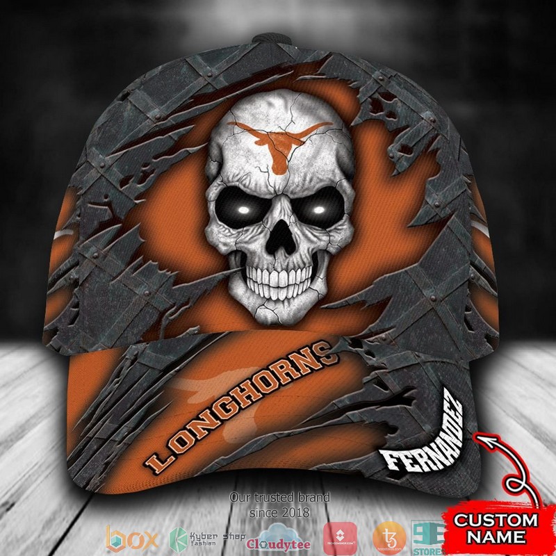 Texas_Longhorns_Skull_NCAA1_Custom_Name_Cap