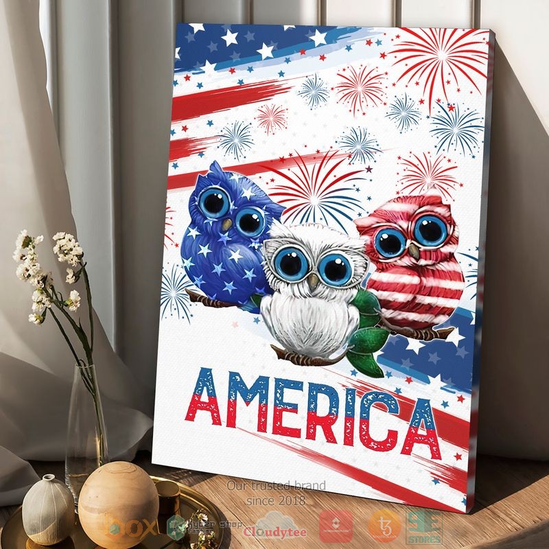 Three_Owl_America_Independence_Day_Canvas_1