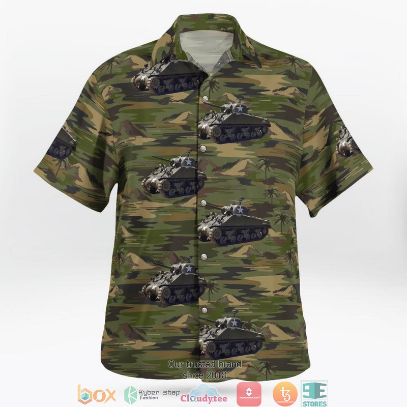 US_Army_M4A3_Sherman_Camo_Hawaiian_Shirt_1