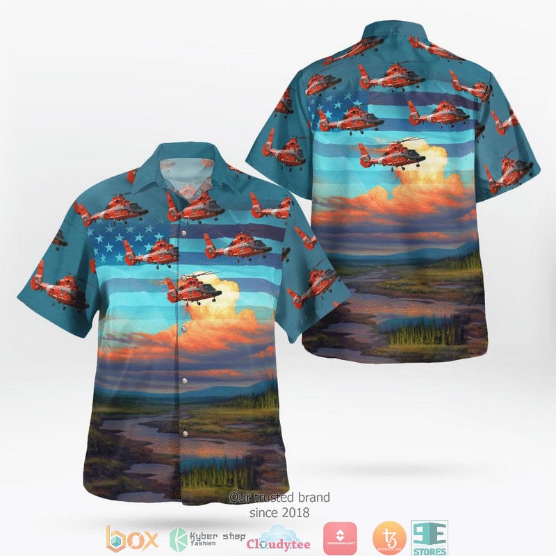 US_Coast_Guard_Aerospatiale_HH_65C_Dolphin_SA_366G_1_Independence_Day_Hawaiian_Shirt