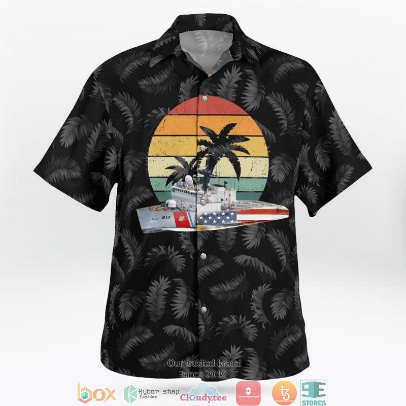 US_Coast_Guard_USCGC_Mohawk_WMEC_913_Independence_Day_Hawaiian_Shirt_1