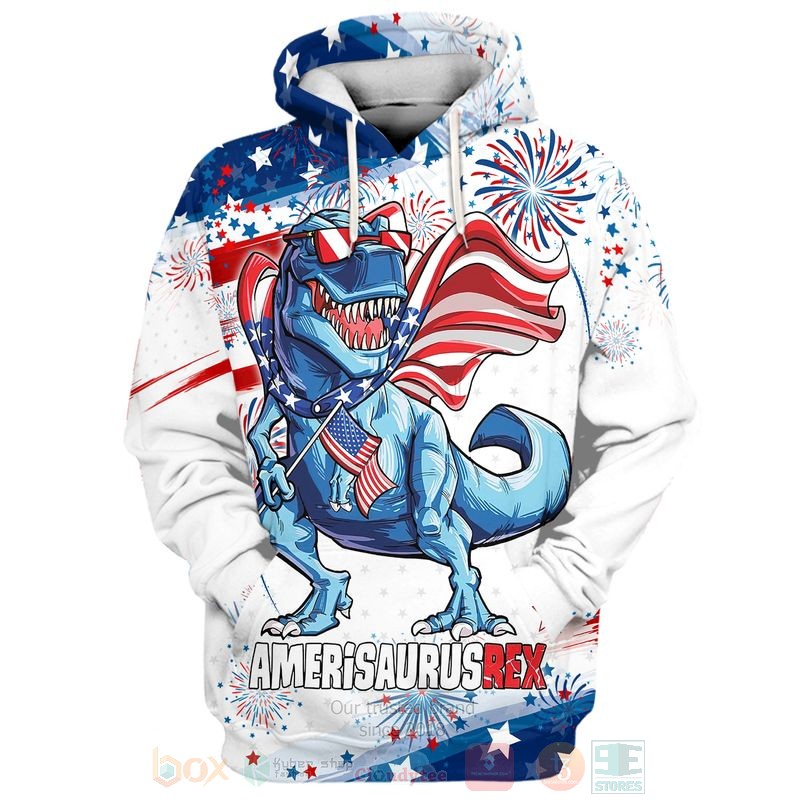 US_Independence_Day_Amerisaurusrex_3D_Hoodie_Shirt