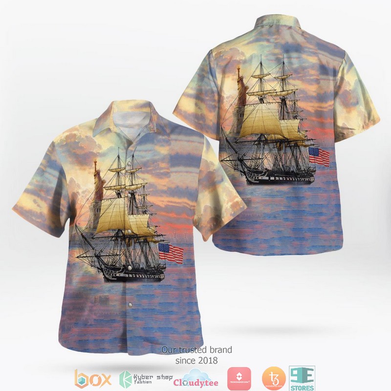 US_Navy_USS_Constitution_Independence_Day_Hawaiian_Shirt