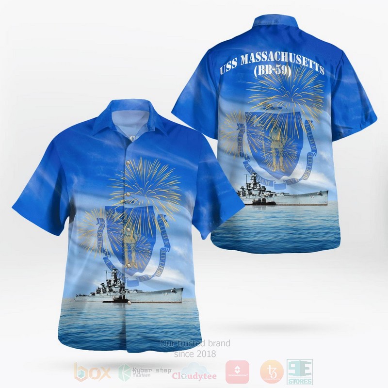 US_Navy_USS_Massachusetts_BB-59_4th_of_July_Hawaiian_Shirt