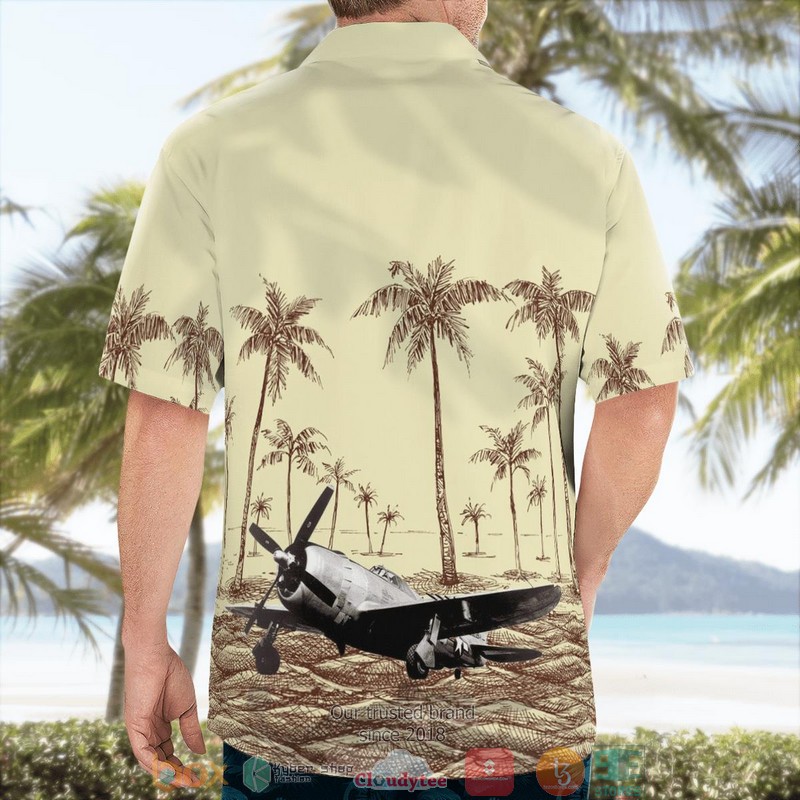 WWII_P-47D_Razorback_Military_Aircraft_Palm_Tree_Beach_Hawaiian_Shirt_1