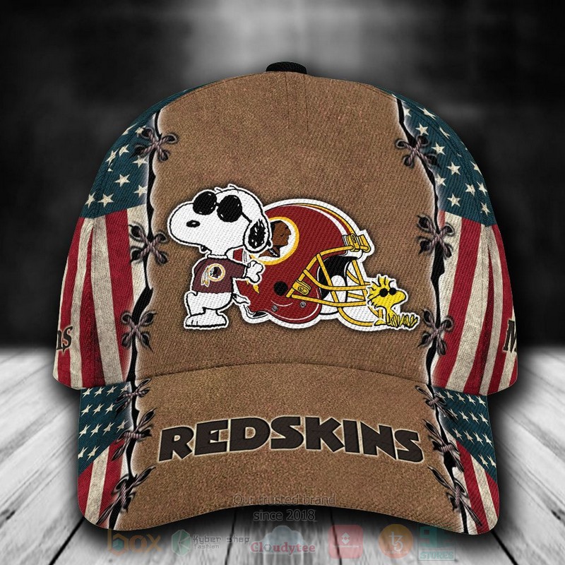Washington_Redskins_Snoopy_NFL_Custom_Name_Cap