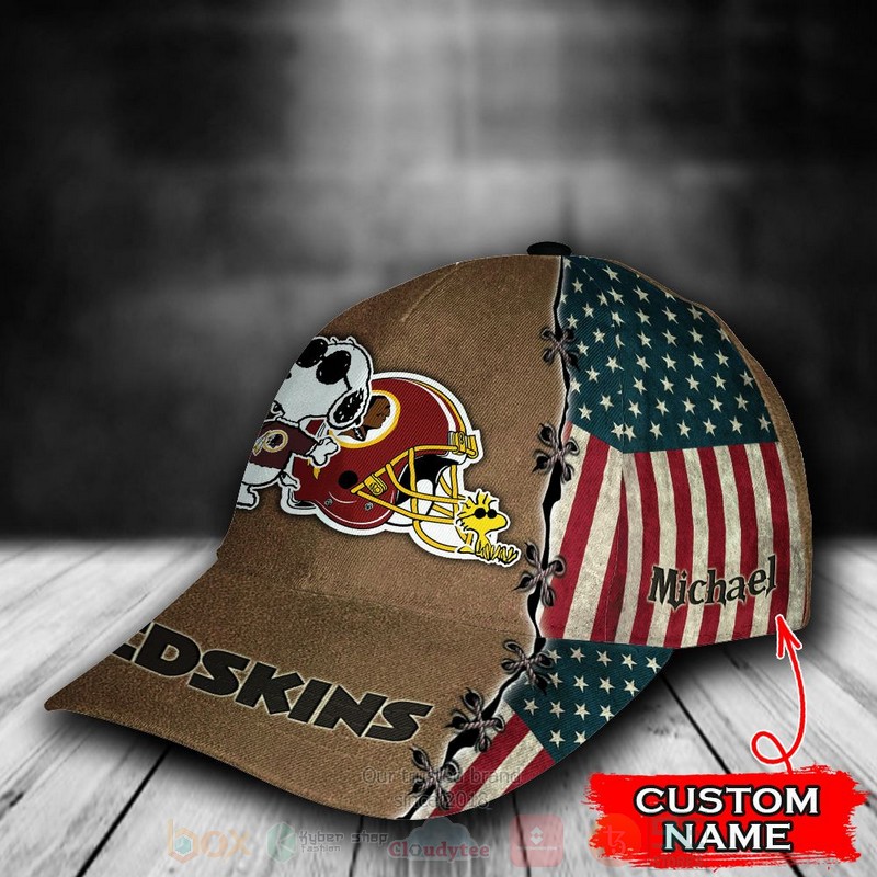 Washington_Redskins_Snoopy_NFL_Custom_Name_Cap_1