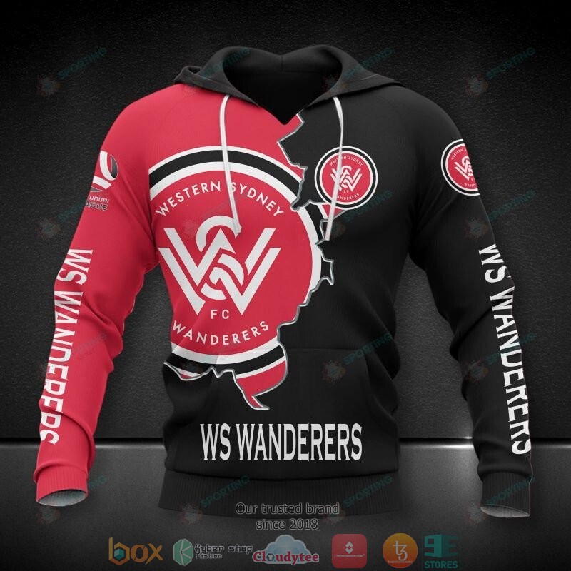 Western_Sydney_Wanderers_FC_black_red_3D_Hoodie_Shirt
