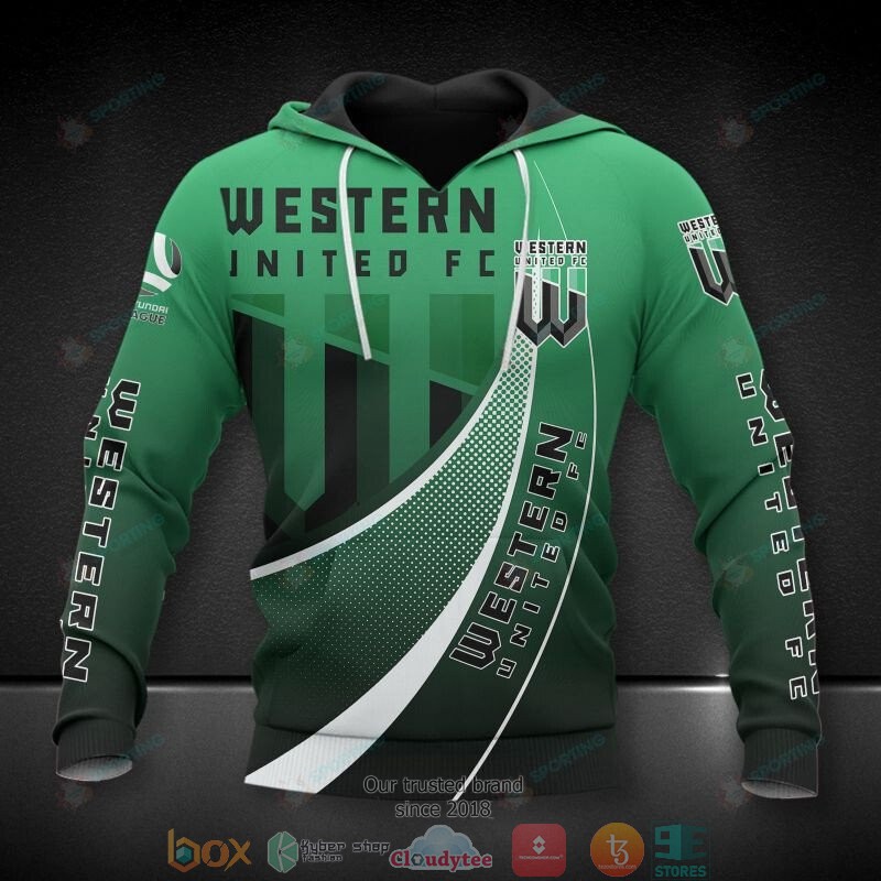 Western_United_FC_Green_3D_Hoodie_Shirt