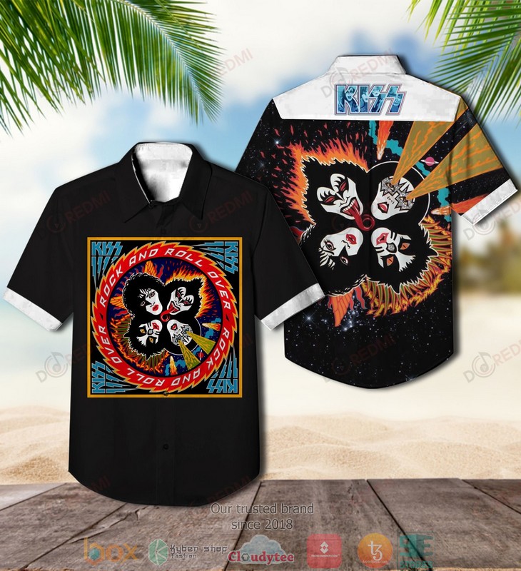 Kiss_band_Rock_and_Roll_Over_album_Short_Sleeve_Hawaiian_Shirt