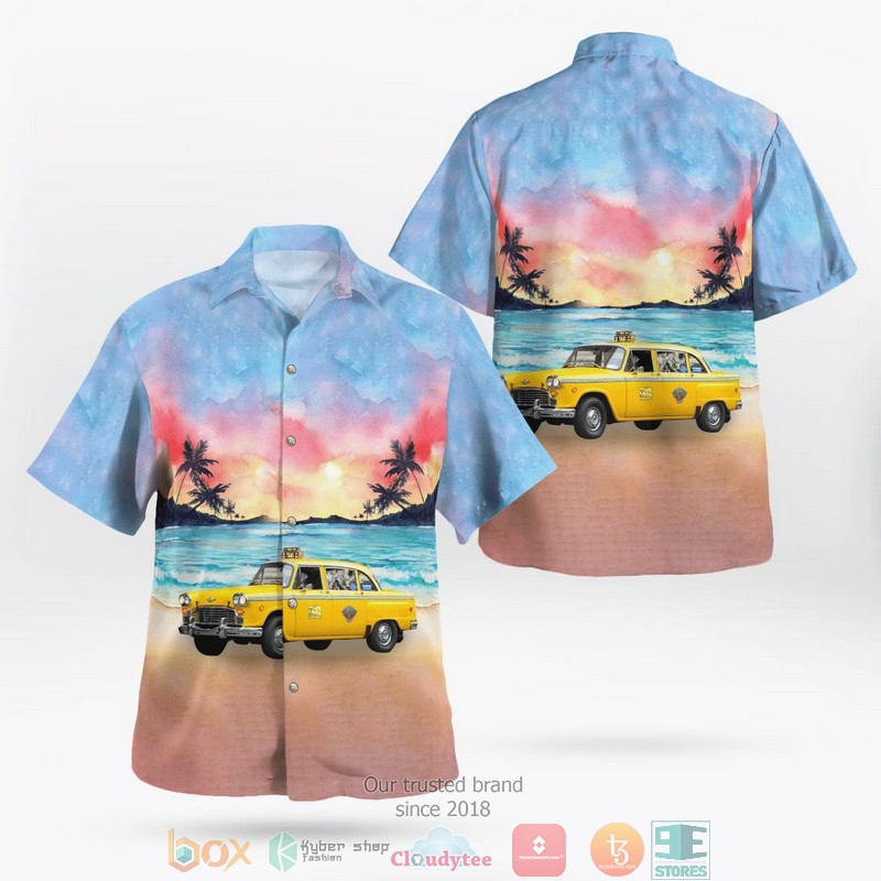 Yellow_Checker_Taxi_Cab_Aloha_Shirt
