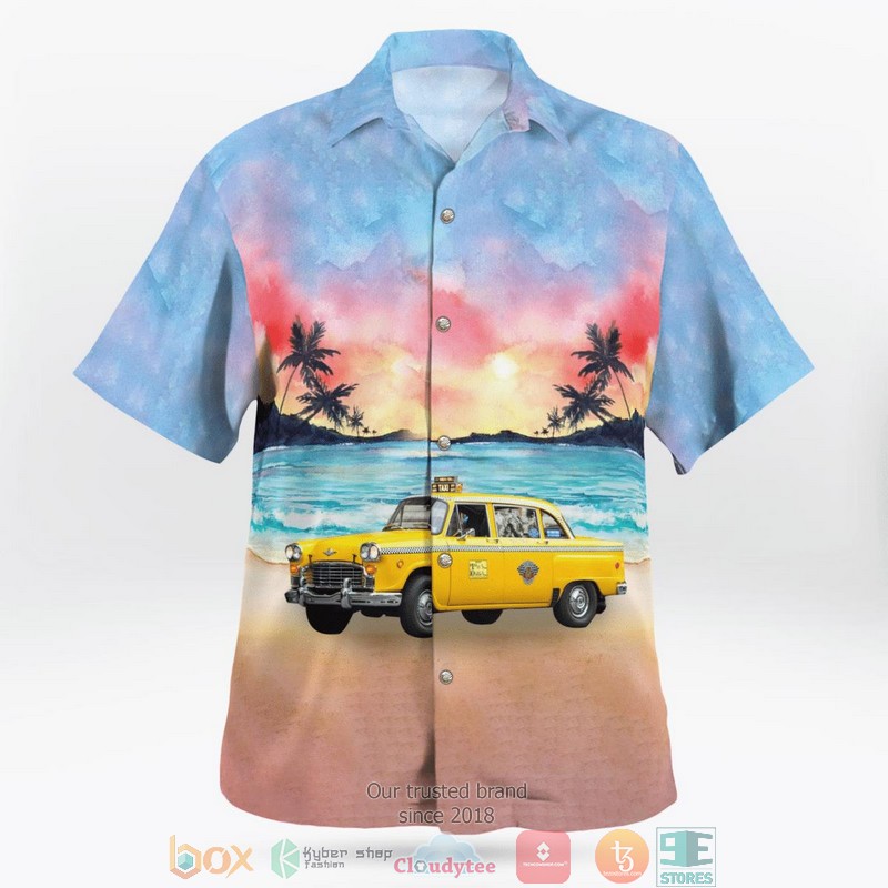 Yellow_Checker_Taxi_Cab_Aloha_Shirt_1